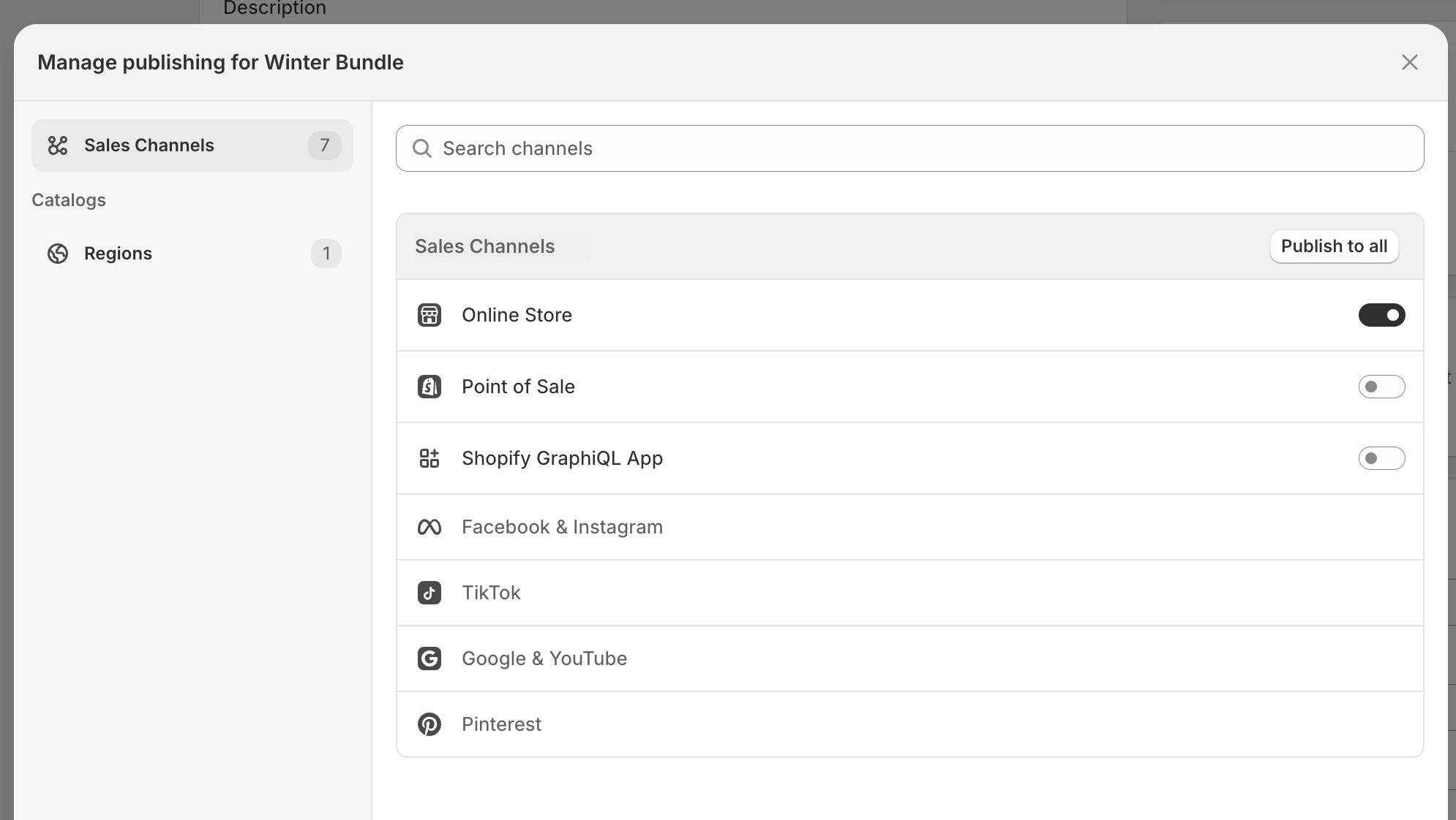 Facebook & Instagram not available to activate in channels